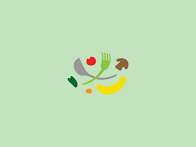 A chef's mix bag brand chef cook cooking fruit graphic identity logo minimal modern vegetables visual