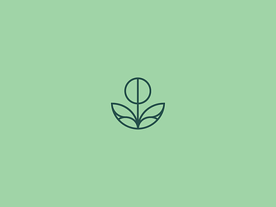 Flower brand mark flower graphic icon identity line logo symbol