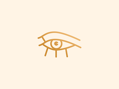 The eye of Horus design egypt egyptian eye gold horus icon line logo minimal simple symbol