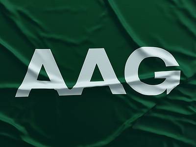 AAG Flag australia australian banner brand branding design flag graphic identity letters logo minimal modern simple type typography wrinkled