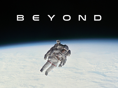 Go Beyond astro astronaut beyond earth graphic minimal modern nasa outer space tech technology type typography