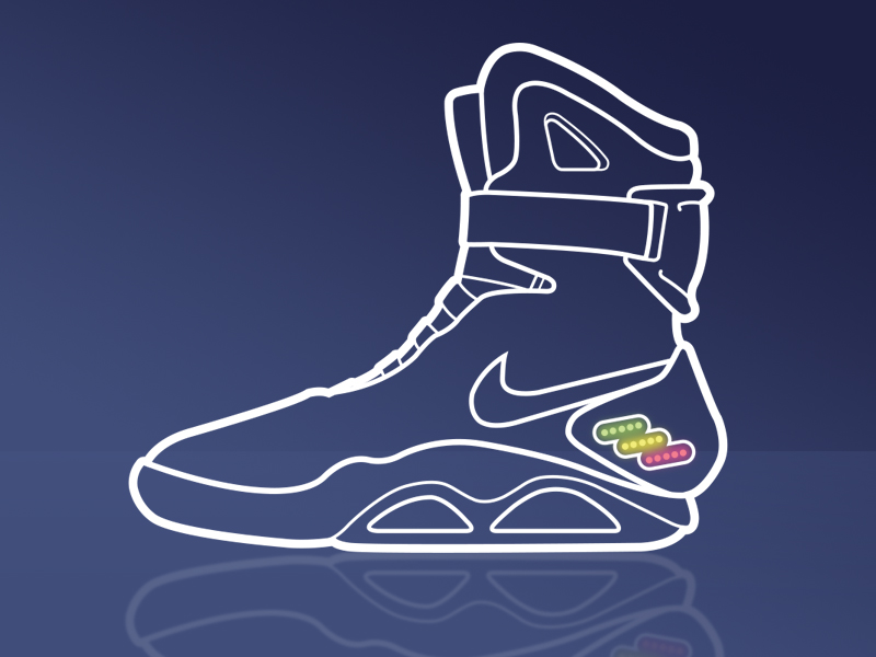 nike air mag coloring page