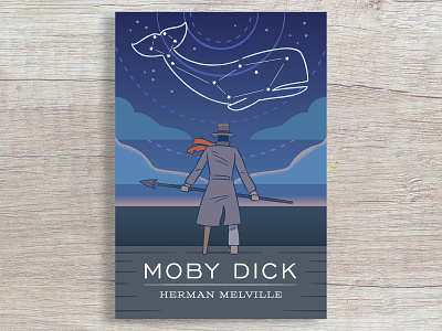 Moby Dick Cover book book cover digital illustration moby dick ocean vector water weeklywarmup whale
