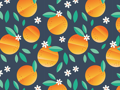 Art Deco Oranges