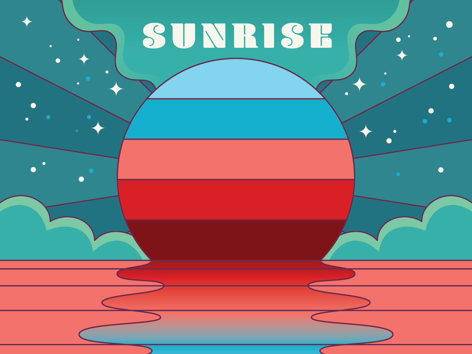 Sunrise by Tim Eggert on Dribbble