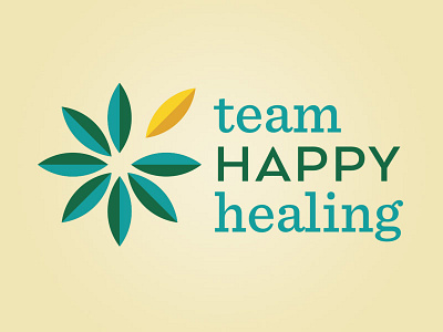 Team Happy Healing health logo vector wellness