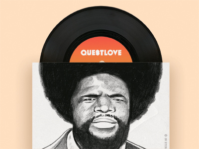 Questlove editorial illustration music