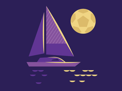 MLS Sailboat all star digital futbol illustration lake eola mls orlando sailboat sailing soccer vector