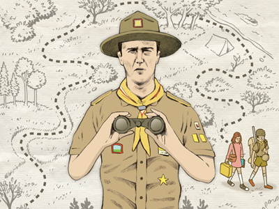 Moonrise Kingdom- Journey drawing illustration kingdom map moonrise kingdom moonrise movie pencil print summer