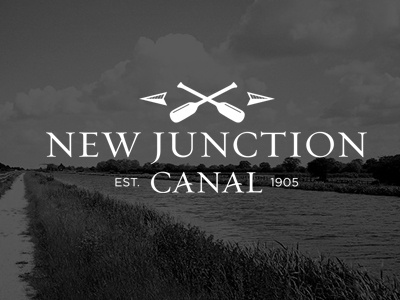 New Junction Canal canal digital logo vector vintage
