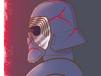 Rise of Skywalker: Kylo Ren digital illustration kylo kylo ren lightsaber movie star wars starwars