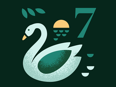 Seven Swans A Swimming