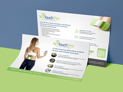 WiTouch Pro Sell Sheet for Platinum Physical & Health a4 australia brochure communications design design flyer flyer design graphic design health healthcare massage melbourne page design page layout print design print layout sell sheet tens therapy witouch witouch pro