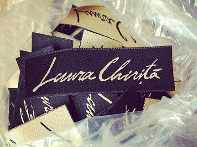 Laura Chirita Fashion Designer fashion label logo sewn