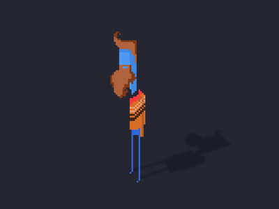 Standing man pixel