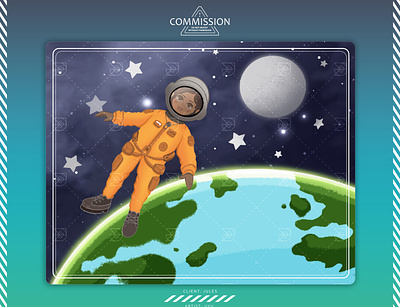 Illustration for children books ambition astronaut child children children illustration desire drawing dream galaxy illustration kids learning moon school space