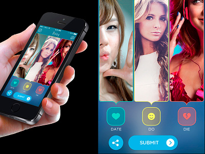 Dating/Game app app designer game ui ux