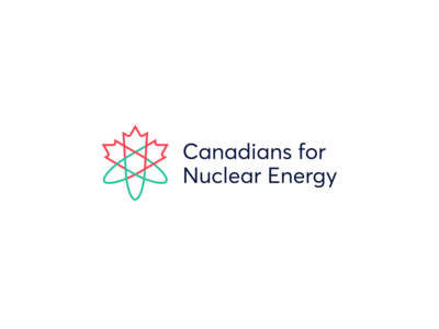 Canadians for Nuclear Energy | Logo atom atomic brand branding clean design energy identity logo maple maple leaf mapleleaf nuclear nuclear energy