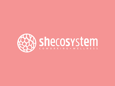 Shecosystem | Coworking + Wellness 2016 biomorphic coworking ecosystem logo organic andrea ceolato pink shecosystem toronto wellness women