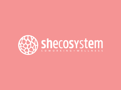 Shecosystem | Coworking + Wellness 2016 biomorphic coworking ecosystem logo organic andrea ceolato pink shecosystem toronto wellness women