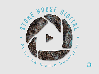 Stone House Digital | Branding Exploration andrea ceolato camera digital exploration house lens logo media play real stone stones