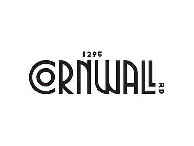 1295 Cornwall Road | Logo Proposal 1295 andrea ceolato art deco cornwall logo new real estate road toronto