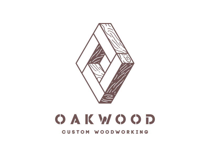 Oakwood - custom woodworking | logo by Andrea Ceolato on 