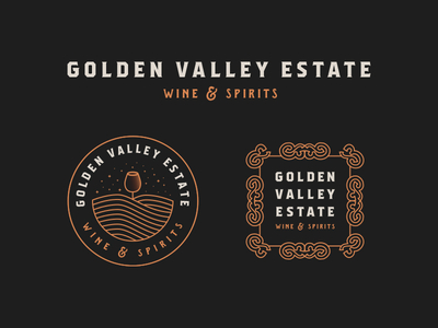 Golden Valley Estate - Wine & Spirits | Logo Revamp 2018 andrea ceolato estate glass golden logo revamp spirits toronto valley vineyard wine