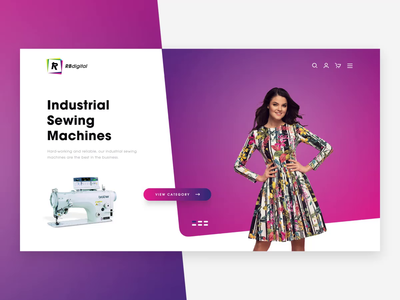 RBDigital | Landing Page Animation animation design desktop header landing page layout marketing motion product slider template transition ui ux website