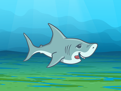 Sharky Shark illustrator shark vector