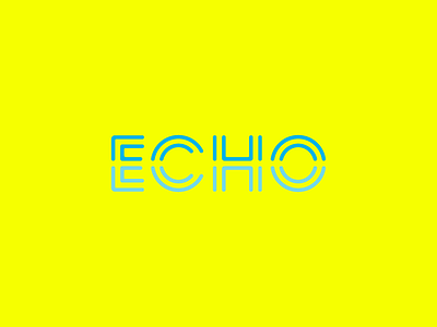 Echo in Yellow branding logo