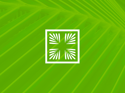Evangelical Church of Bermuda Mark church cross logo palm branch palms