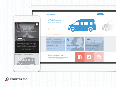 Roadtrek Marketing Site Wireframes