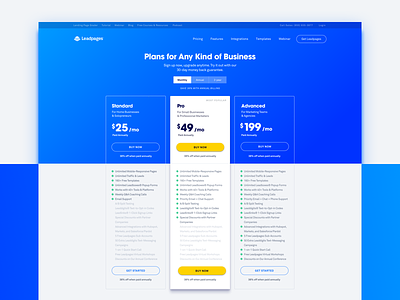 Leadpages Pricing Page landing page leadpages pricing pricing page ui ux web design website