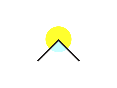 Mountain icon illustration