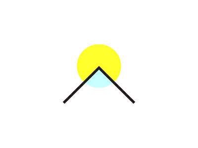 Mountain icon illustration