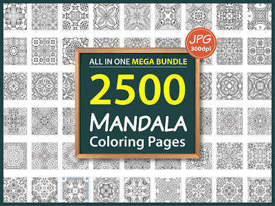 2500 Mandala Coloring Pages mandala mug