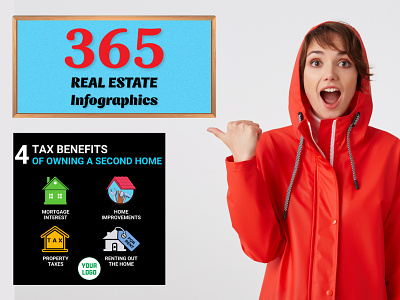365 tips real estate infographics facebook post