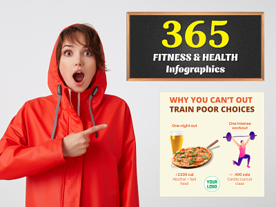 365 fitness and health infographics facebook post