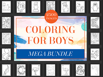 2500 Coloring Books for Boys mandala mug