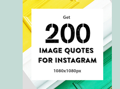 200 Image Quote for Instagram Bundle vintage design