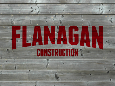 Flanagan Construction construction flanagan logo wood
