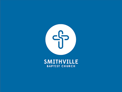 Smithville Baptist Church WIP badge branding church cross identity logo s smithville