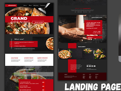 Landing page branding design facebook graphic design illustration istagram lan social media typography