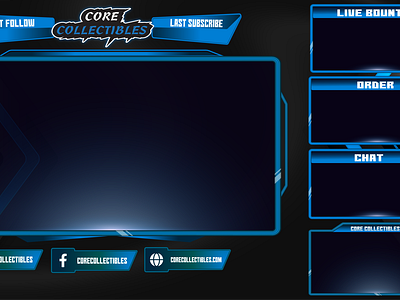 twitch overlay screen by Maya Fahad Zia on Dribbble