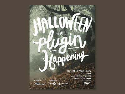 Plugin Halloween design graphic design poster