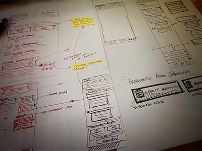 The Calm Before the Storm... sketching wireframes