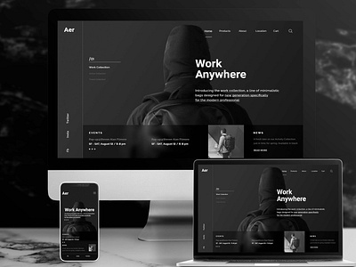 AER website sample design (Desktop & Mobile)