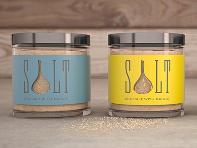 Garlic Salt Package Design Concept by Mark Jackson-Weaver on Dribbble