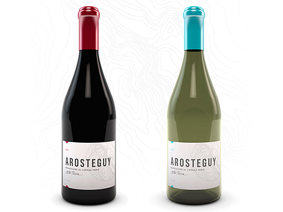 Arosteguy branding identity packaging wine label